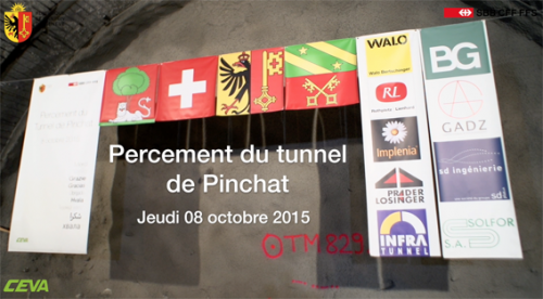 Dernier film pour le CEVA - Tunnel de Pinchat