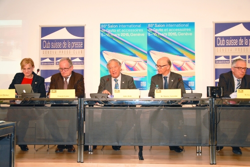 Conférence de presse du 85ème salon de l'auto de Genève